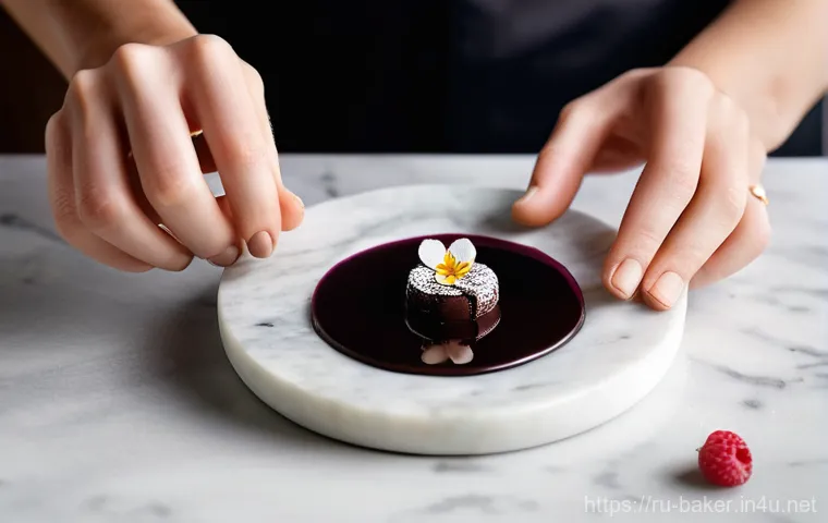 제과제빵 레시피 개발자의 업무 - **Prompt:** A vibrant and clean kitchen scene with a young female pastry chef, mid-twenties, with an...