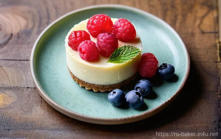 제과제빵 레시피 개발자의 업무 - **Prompt:** A close-up, high-angle shot showcasing the delicate process of assembling a gourmet dess...