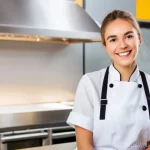 Home 2 제과제빵 자격증 종류와 차이점 - **Prompt:** A young, enthusiastic female confectioner, dressed in a clean, professional chef's jacke...