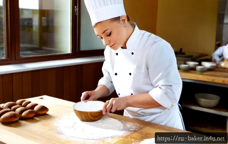 Home 24 제과제빵 자격증 공부 방법 Q A - Photorealistic vocational baking certification study scene in a bright Russian culinary school kitch...